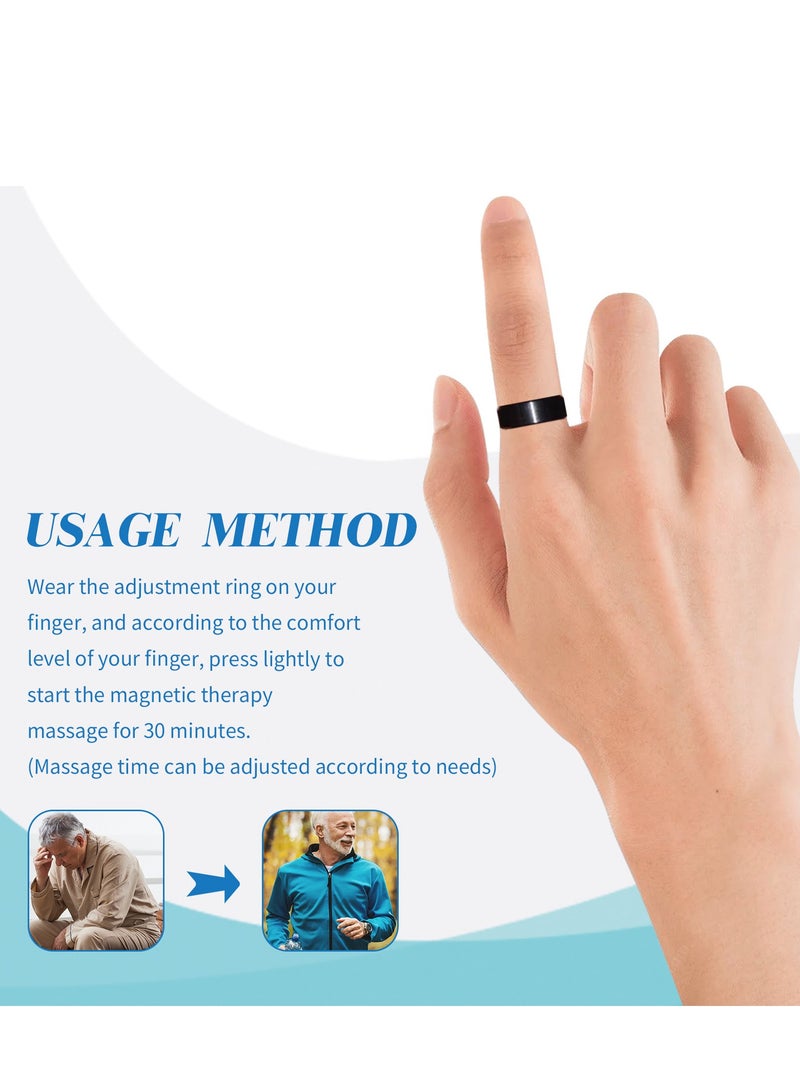 South Moon Blood Sugar Regulator Ring | Magnetic Wellness Ring for Glucose Balance – خاتم تنظيم سكر الدم جنوب مون