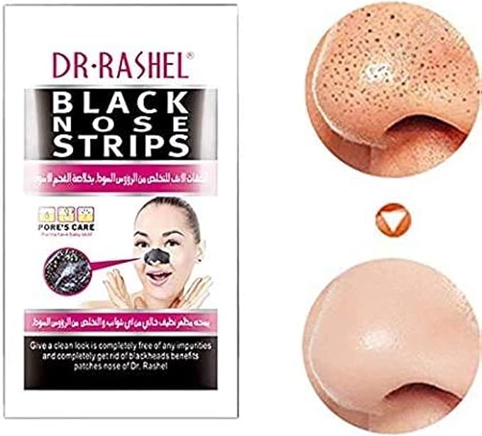 Dr Rashel - Black Nose Strips (Original) | Deep Cleansing & Oil Control Pore Strips – شرائط الأنف من د. راشيل لإزالة الرؤوس السوداء وتنظيف المسام